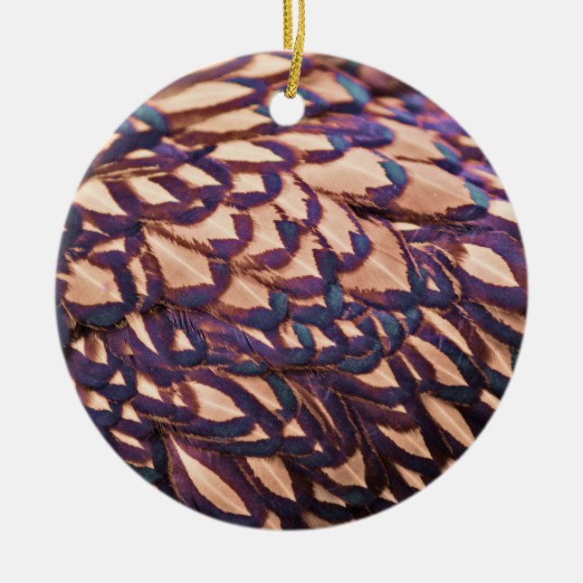 Golden Laced Wyandotte Chicken Keramikornament (Vorne)