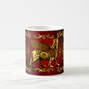 Golden Lamassu Tasse