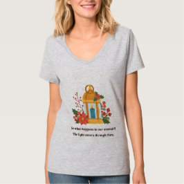 Golden Lantern | Healing Light & Spiritual Hope T-Shirt