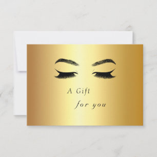 Golden Lashes & Brow Beauty Salon Geschenkgutschei