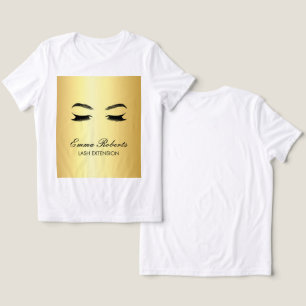 Golden Lashes & Brow Beauty Salon Tri-Blend Shirt