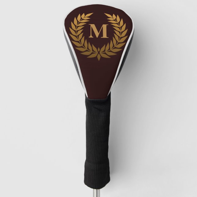 Golden Laurel Wreathe Golf Headcover (Vorderseite)