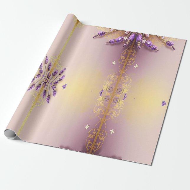 Golden Lavender Schmidt Stationery Geschenkpapier (Ungerollt)