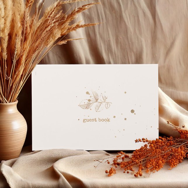 Golden Leaf Wedding ID655 Gästebuch (Von Creator hochgeladen)