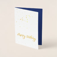 Golden Leo Constellation Happy Birthday