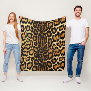 Golden Leopard 🐆 Fleecedecke