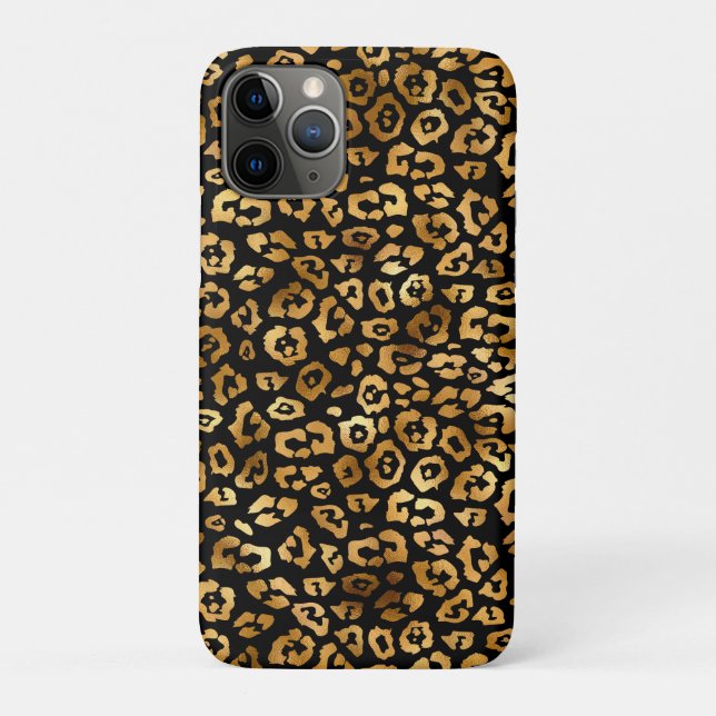 Golden Leopard Muster Klasse und Eleganz Case-Mate iPhone Hülle (Rückseite)