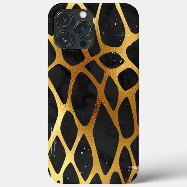 Golden Leopard Print Case-Mate iPhone Hülle (Rückseite)