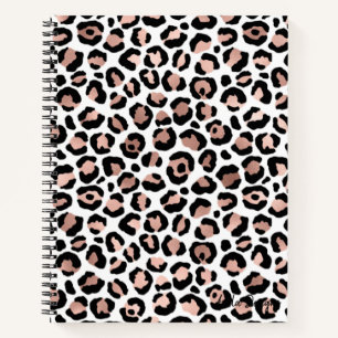 Golden Leopard Spiral Notebook Notizbuch