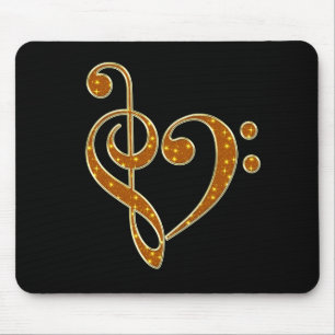 Golden Liebe Musical Notes Mousepad