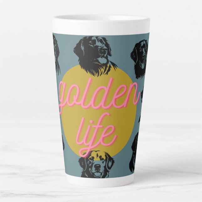 Golden Life Golden Retriever Latte Tasse Cup Hund (Vorderseite)