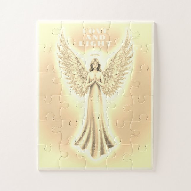 Golden Light Healing Engel 30 Piece Puzzle (Vertikal)