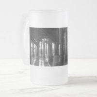 Golden Light Shines durch Graustufen Mattiert Glas