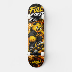 Golden Lightning Monster Skate Grafik bei voller G Skateboard