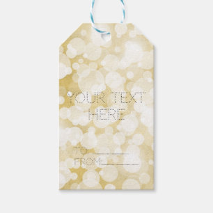 Golden Lights Gold Glam Moderne Glam Party Geschen Geschenkanhänger