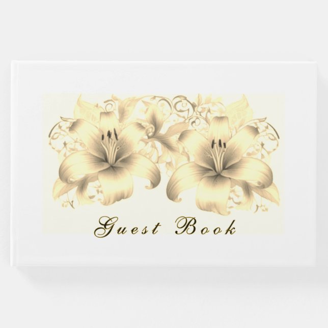 Golden Lilies Gästebuch (Vorderseite)