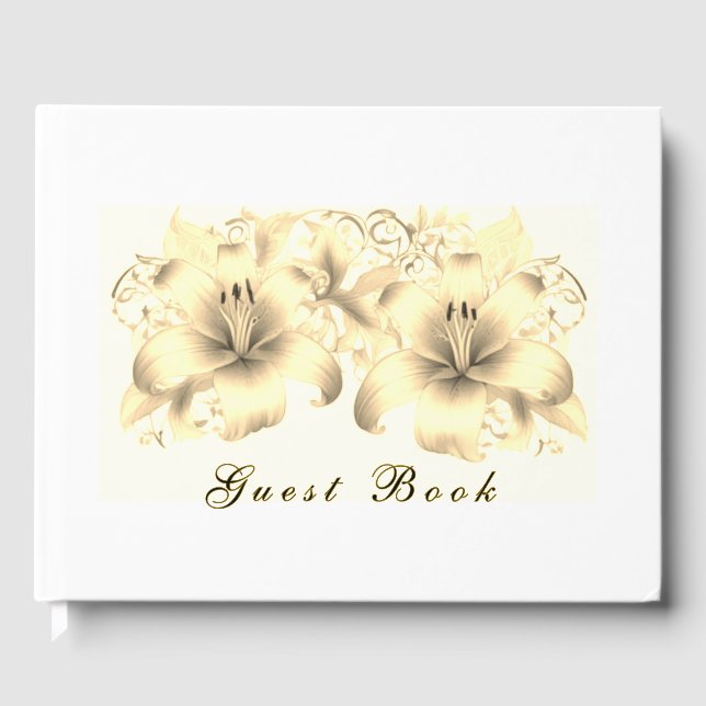 Golden Lilies Gästebuch (Vorderseite)