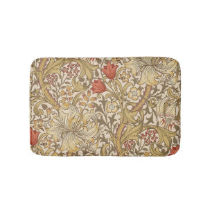 Golden Lily Muster Version 2 von William Morris Badematte