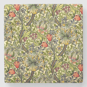 Golden Lily Vintage William Morris Steinuntersetzer