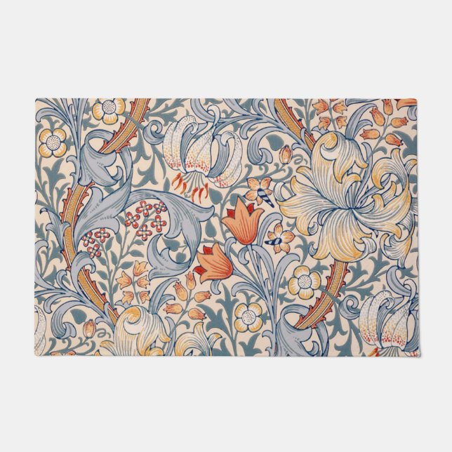 Golden Lily, William Morris Fußmatte (Vorderseite)