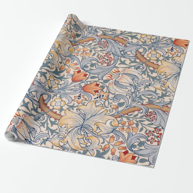 Golden Lily, William Morris Geschenkpapier (Ungerollt)