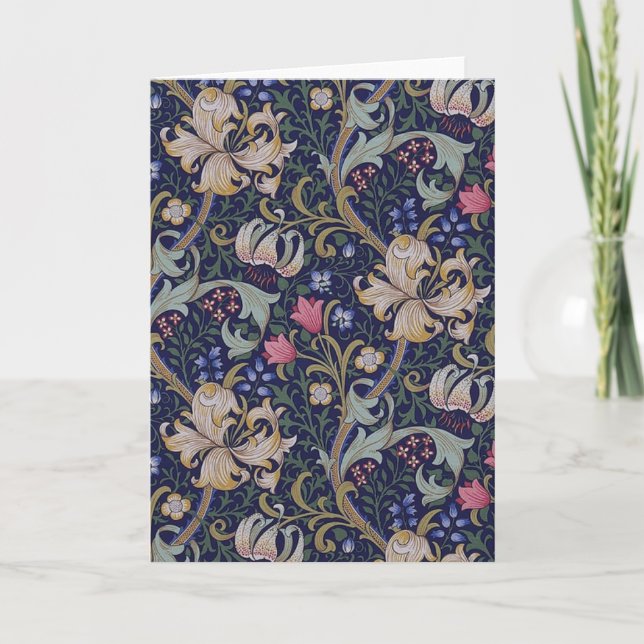Golden Lily, William Morris Karte (Vorderseite)