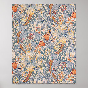 Golden Lily, William Morris Poster
