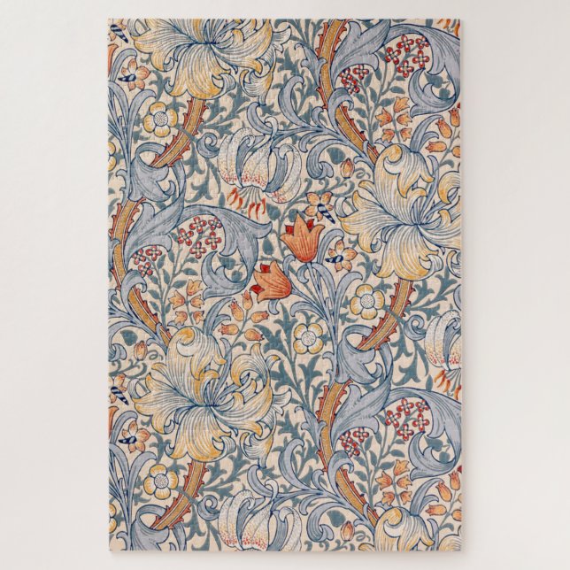 Golden Lily, William Morris Puzzle (Vertikal)