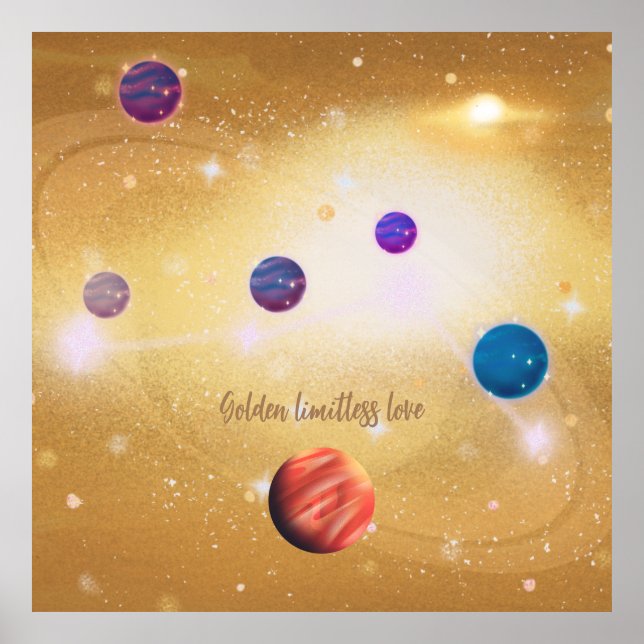 Golden Limitless Liebe Poster (Vorne)