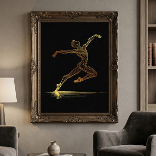 Golden Line Kunst, Dichtung und Musik Banca del Go Fotodruck
