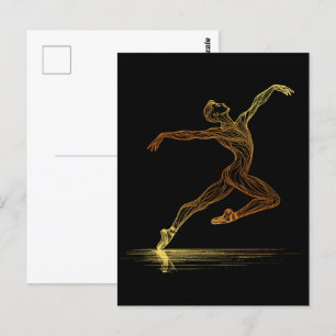 Golden Line Kunst, Dichtung und Musik Banca del Go Postkarte