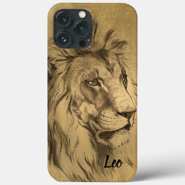 Golden Lion Case-Mate iPhone Hülle (Rückseite)