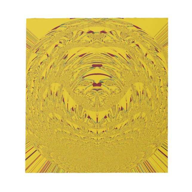 Golden Lion Head Printwerbung Notizblock (Vorderseite)