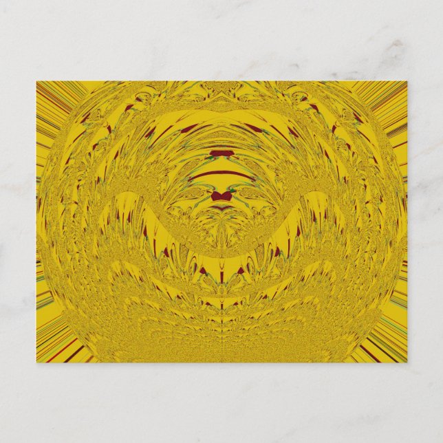 Golden Lion Head Printwerbung Postkarte (Vorderseite)