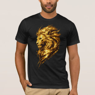 Golden Lion Legacy   Luxus-Gold-Löwen-T-Shirt T-Shirt