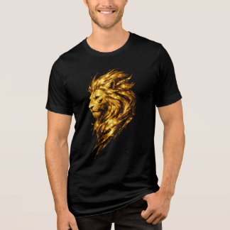 Golden Lion Legacy | Luxus-Goldlöwe Tri-Blend Shirt