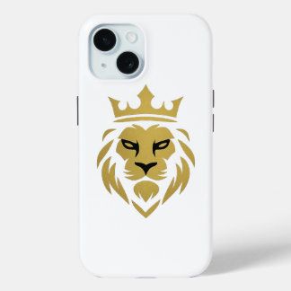 🦁 Golden Lion Luxury Phone Case - Powerful & Bold