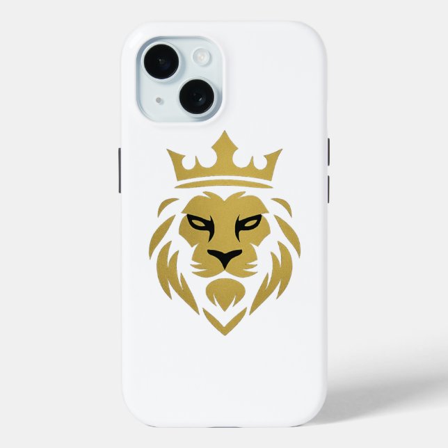 🦁 Golden Lion Luxury Phone Case - Powerful & Bold (Rückseite)