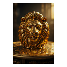 Golden Lion Majesty Poster