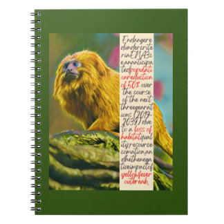 Golden Lion Tamarin Spiral Notebook Notizblock