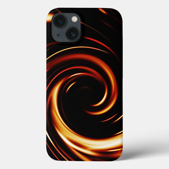 Golden Liquid Spiral Case-Mate iPhone Hülle (Rückseite)