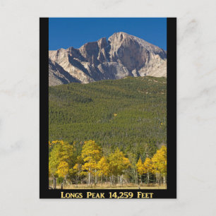 Golden Longs Peak 14259 Poster Postkarte