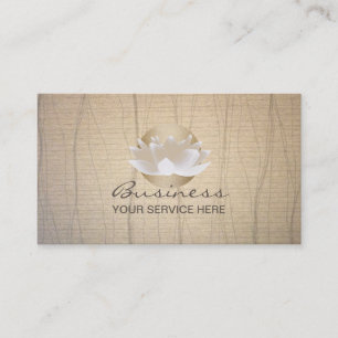 Golden Lotus Blume & Lotus Visitenkarte