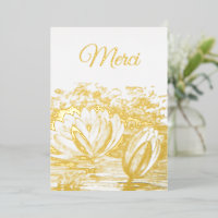 Golden lotus Blume - Merci Foil