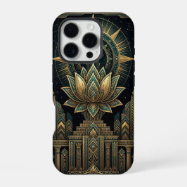 Golden Lotus Flower | iPhone 16 Pro Case Hülle