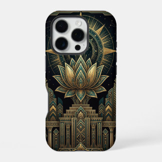 Golden Lotus Flower | iPhone 16 Pro Case Hülle