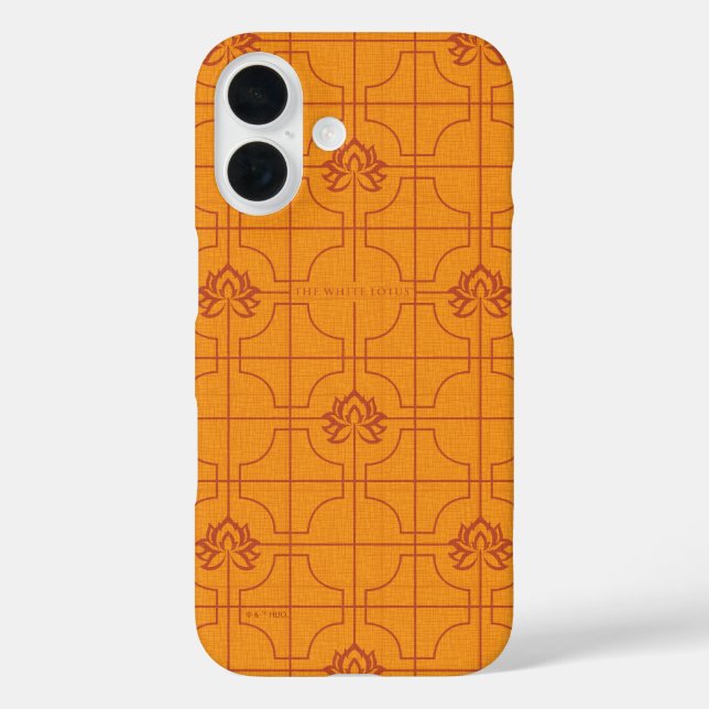 Golden Lotus Grid Pattern - The White Lotus Case-Mate iPhone Hülle (Rückseite)