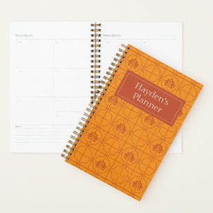 Golden Lotus Grid Pattern - The White Lotus Planer