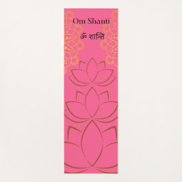 Golden Lotus Spirituelles Mantra Yogamatte