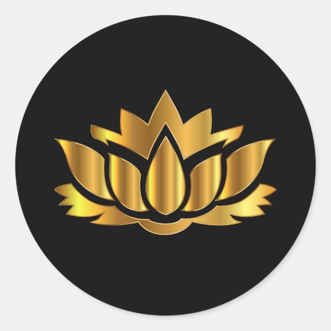 Golden Lotus Sticker (Vorderseite)